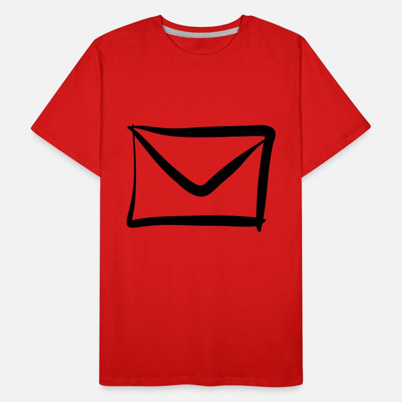 Letter / Envelope icon. Post / E-Mail. Men's Premium Organic T-Shirt