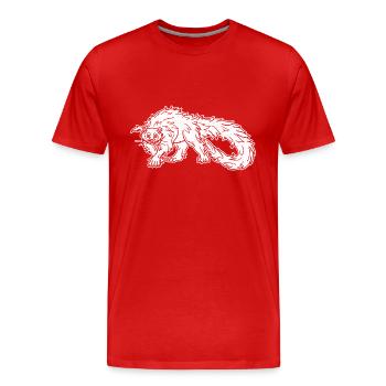 Tierwelt Binturong Polynesien Natur Bärenkatze - Männer Premium Bio T-Shirt - Rot - Vorne - Damien (186cm)
