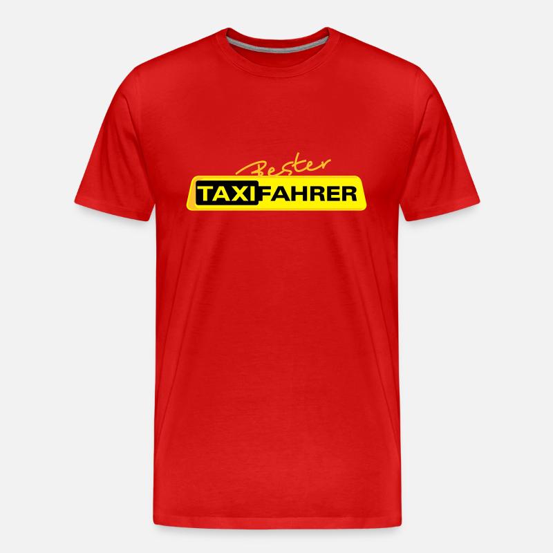 Bester Taxifahrer 1 - Männer Premium Bio T-Shirt - Rot