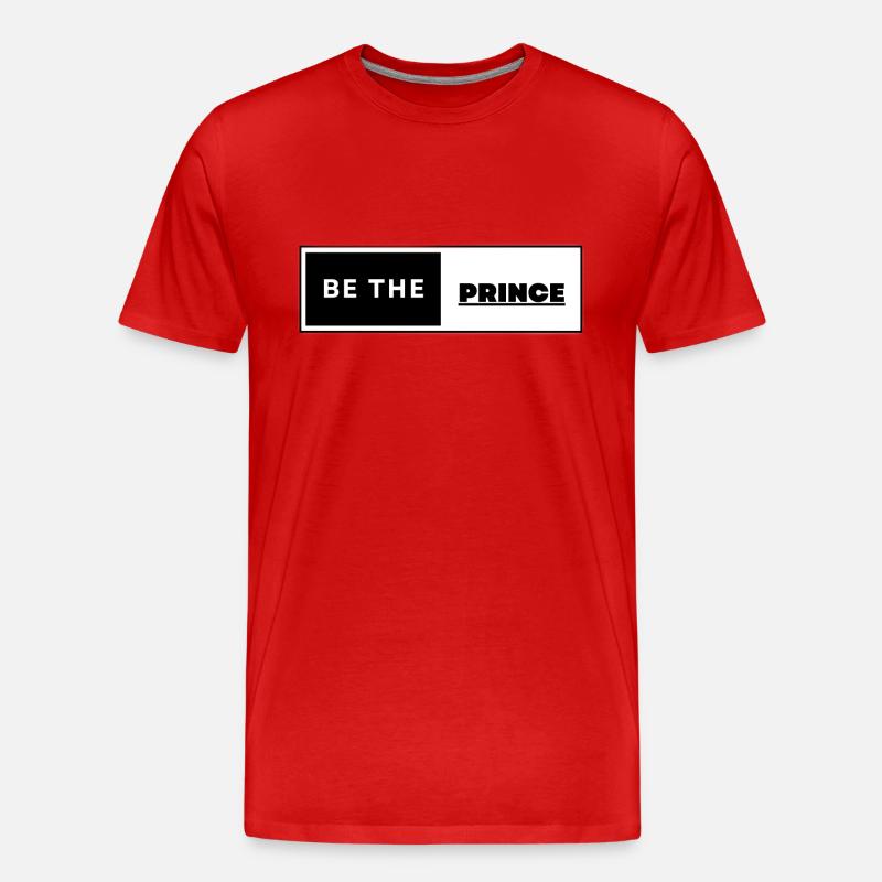 Be The Prince - Männer Premium Bio T-Shirt - Rot