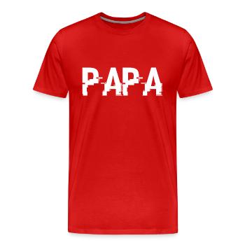 Papa-Geschenk - Der beste Papa - Männer Premium Bio T-Shirt - Rot - Vorne - Damien (186cm)