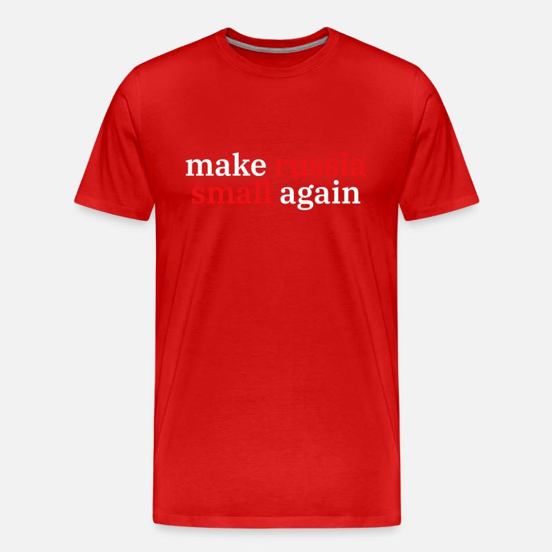 make russia small again - Männer Premium Bio T-Shirt - Rot