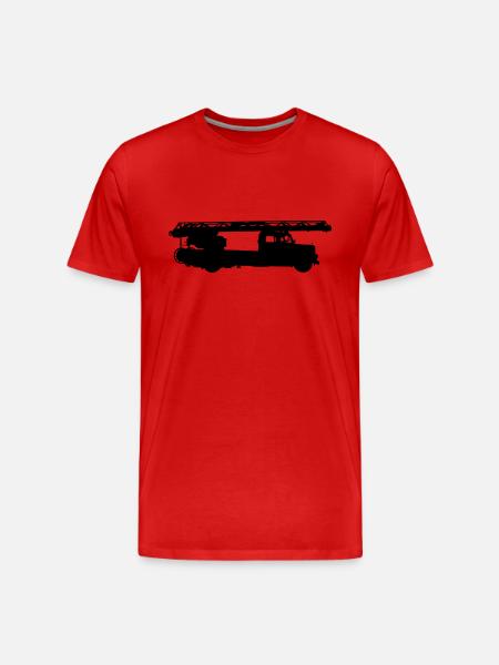 Rotary ladder fire brigade - Men's Premium Organic T-Shirt - red
