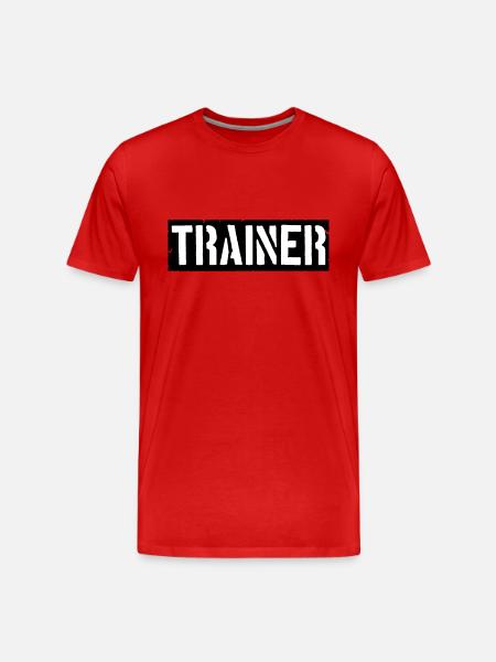 Coach logo design - Men's Premium Organic T-Shirt - red