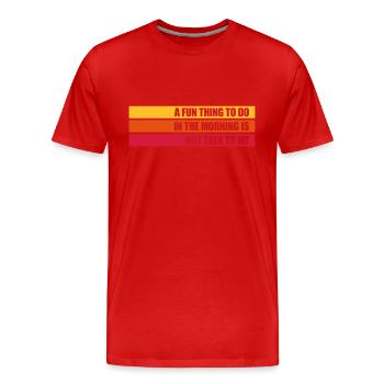 ne me parle pas - T-shirt bio Premium Homme - rouge - Devant - Damien (186cm)
