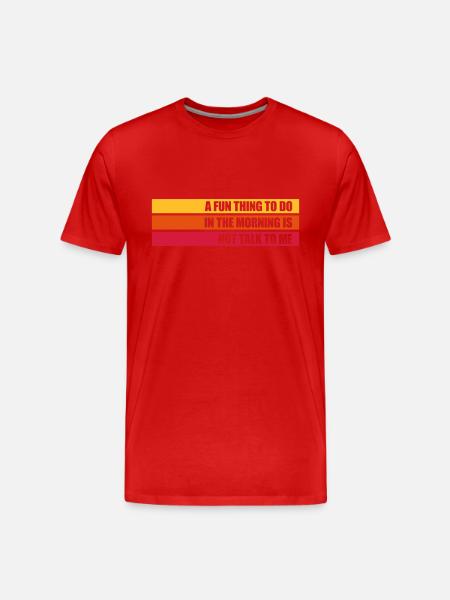 ne me parle pas - T-shirt bio Premium Homme - rouge