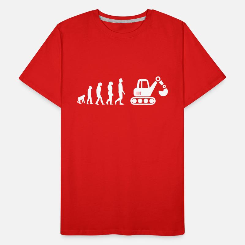 Evolution mechanical excavator Men's Premium Organic T-Shirt