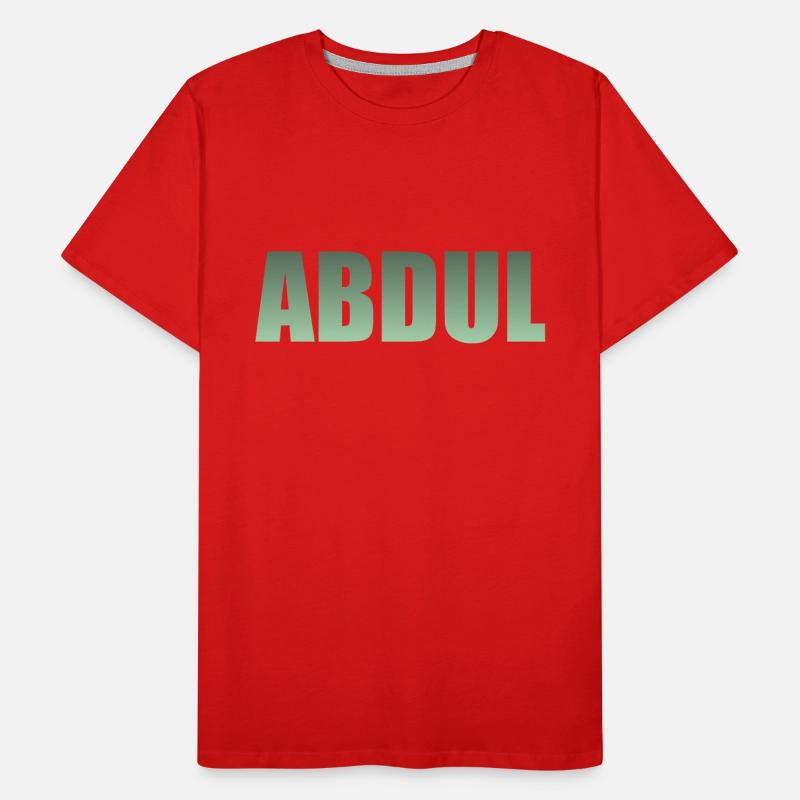First name: Abdul - green gradient Men's Premium Organic T-Shirt