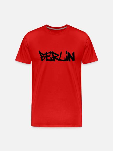 Berlin - Männer Premium Bio T-Shirt - Rot