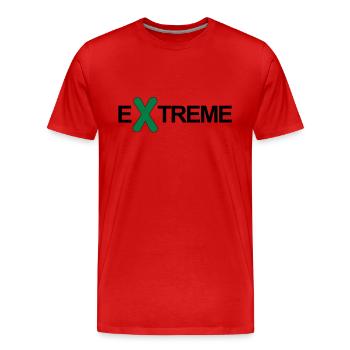 SNOWBOARD, Extreme, snowboarding, winter, schnee - Männer Premium Bio T-Shirt - Rot - Vorne - Damien (186cm)