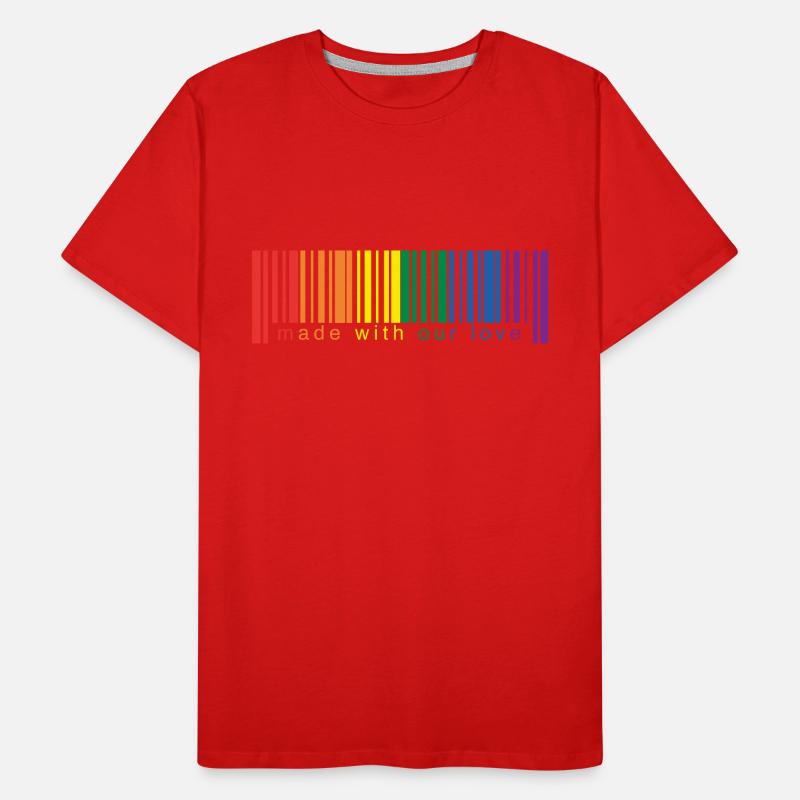 Code-Barres lgbt T-shirt bio Premium Homme