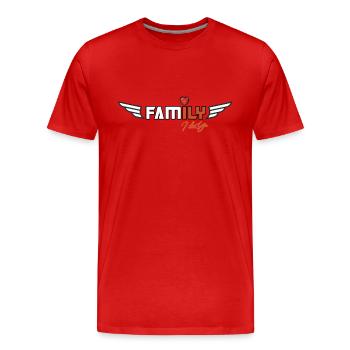 Family wings 1 - T-shirt bio Premium Homme - rouge - Devant - Damien (186cm)