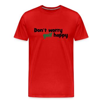 Golfe - T-shirt bio Premium Homme - rouge - Devant - Damien (186cm)