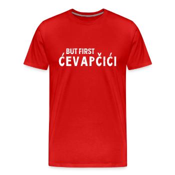 Albanien Kroatien Herkunft Balkan National - Männer Premium Bio T-Shirt - Rot - Vorne - Damien (186cm)