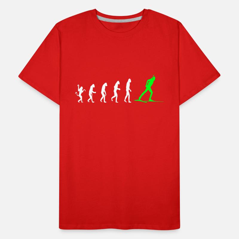Évolution des cadeaux de biathlon T-shirt bio Premium Homme
