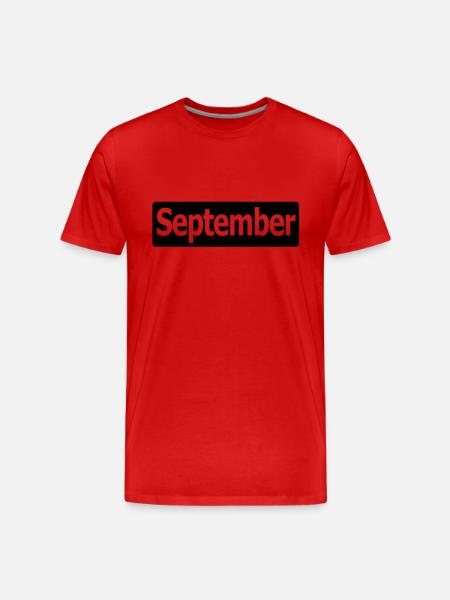 september3 - Männer Premium Bio T-Shirt - Rot