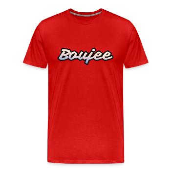 Boujee Trendige Wörter Slang Typografie Design - Männer Premium Bio T-Shirt - Rot - Vorne - Damien (186cm)
