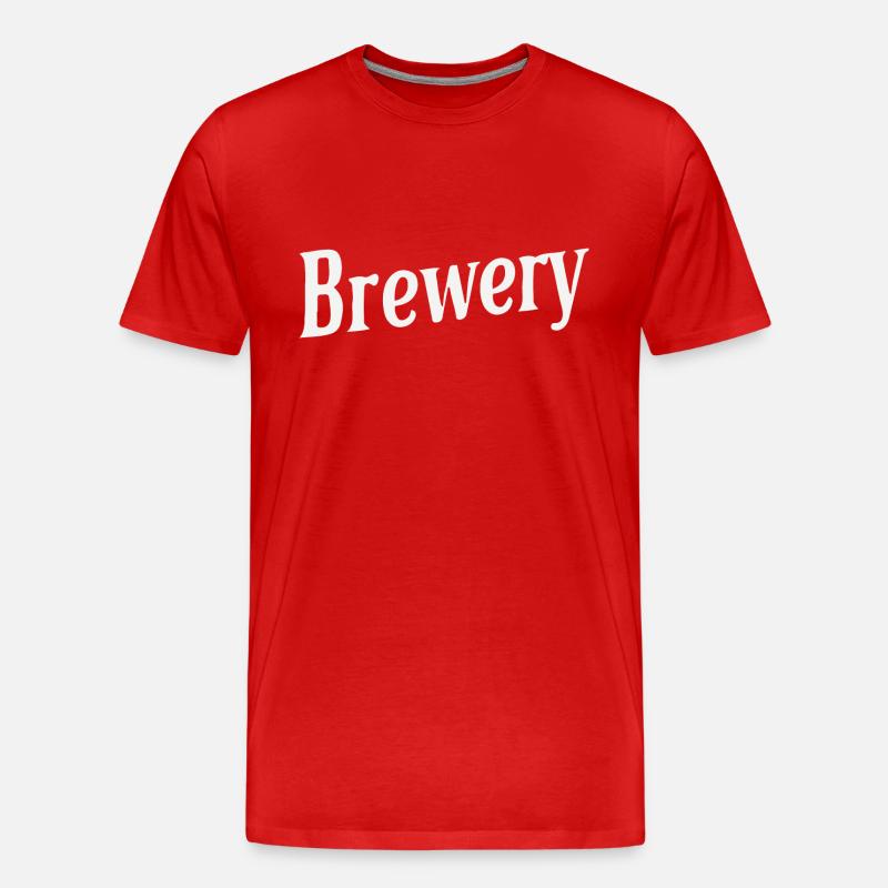BRAUEREI - Männer Premium Bio T-Shirt - Rot
