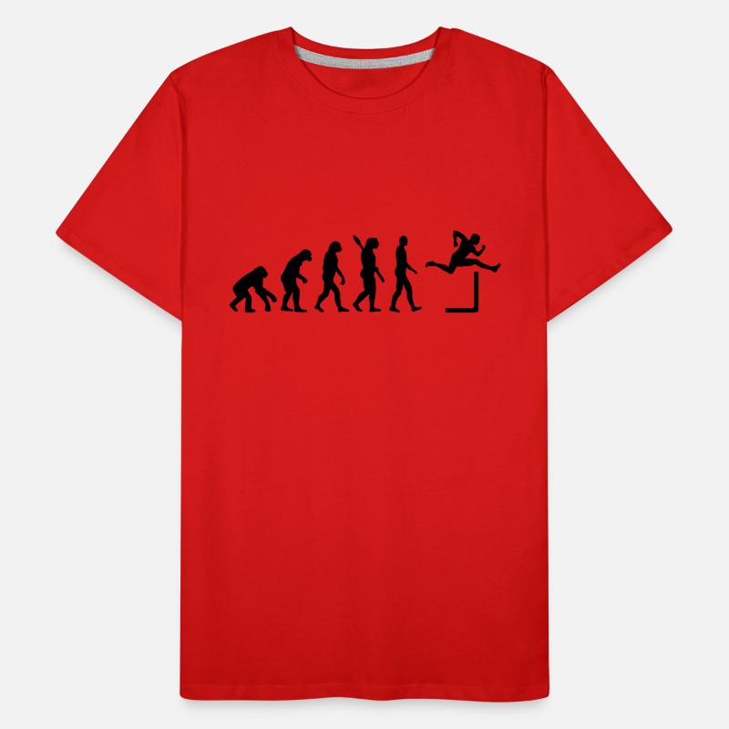 Évolution Course de haies T-shirt bio Premium Homme