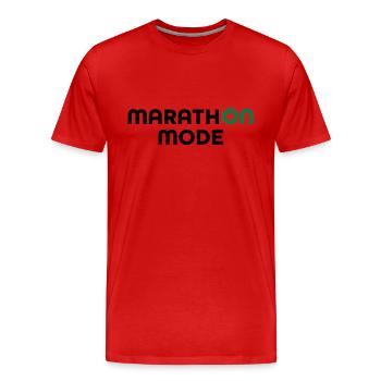 Marathon - T-shirt bio Premium Homme - rouge - Devant - Damien (186cm)