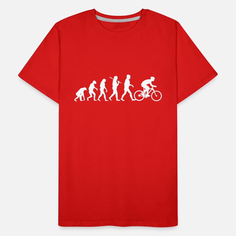 Evolution Biker Cycliste VTT Cycliste T-shirt bio Premium Homme