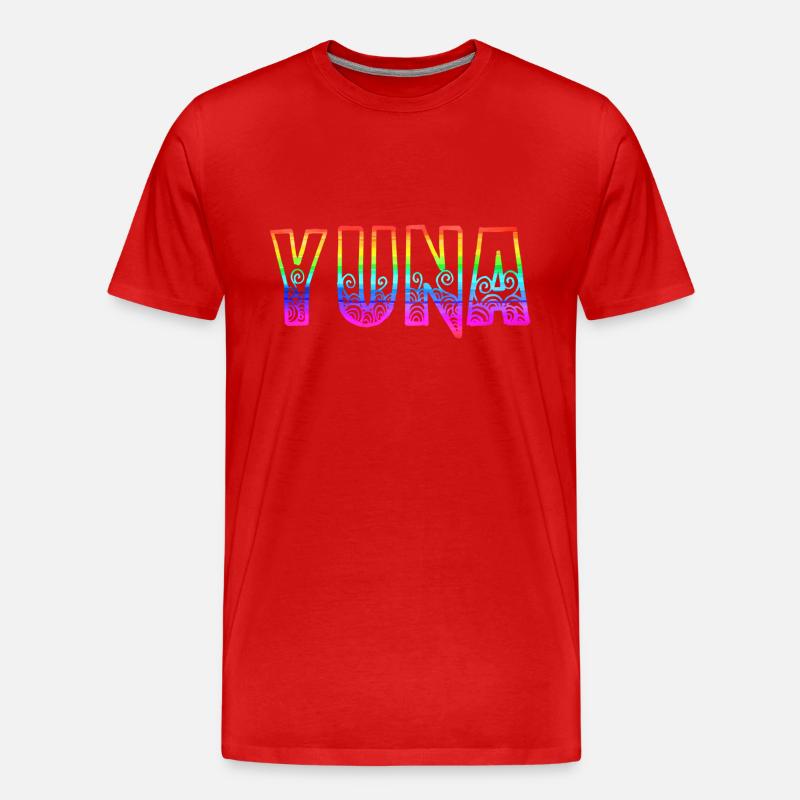 yuna rs regenbogen - Männer Premium Bio T-Shirt - Rot