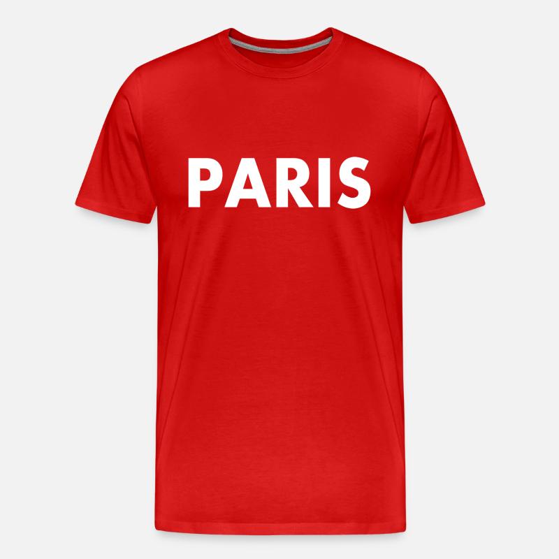 Paris - Männer Premium Bio T-Shirt - Rot