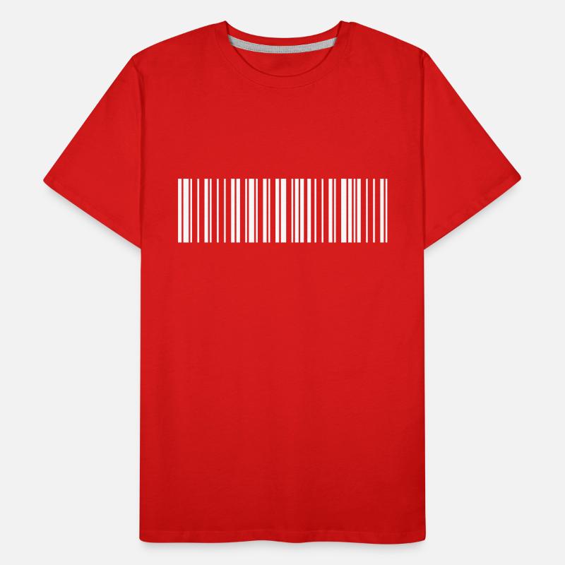Code QR blanc T-shirt bio Premium Homme