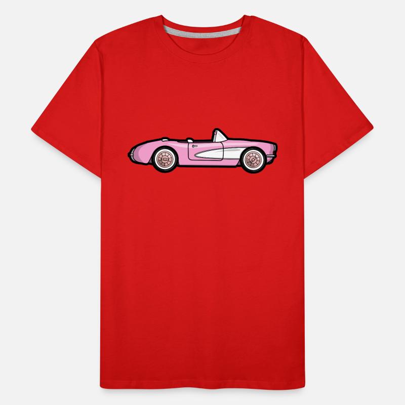 Pink 1956 Stingray Männer Premium Bio T-Shirt
