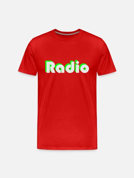 radio - Men's Premium Organic T-Shirt - red