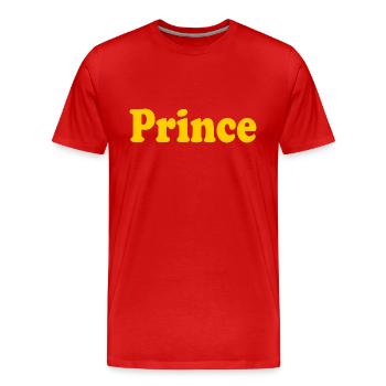 Prince - T-shirt bio Premium Homme - rouge - Devant - Damien (186cm)