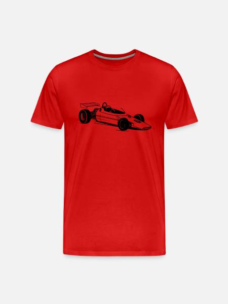 Race car - Men's Premium Organic T-Shirt - red