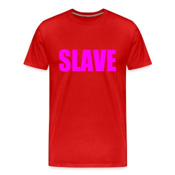 Slave - Männer Premium Bio T-Shirt - Rot - Vorne - Damien (186cm)