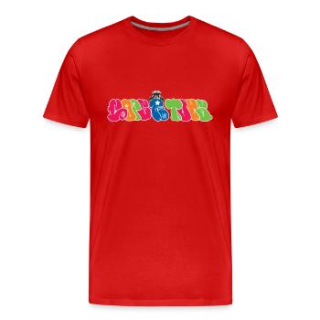 ACAB graffiti Cops are Toys - Männer Premium Bio T-Shirt - Rot - Vorne - Damien (186cm)