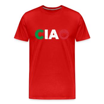 Italien Italie Italiens maison disant - T-shirt bio Premium Homme - rouge - Devant - Damien (186cm)
