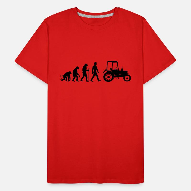 Tractor Evolution Men's Premium Organic T-Shirt