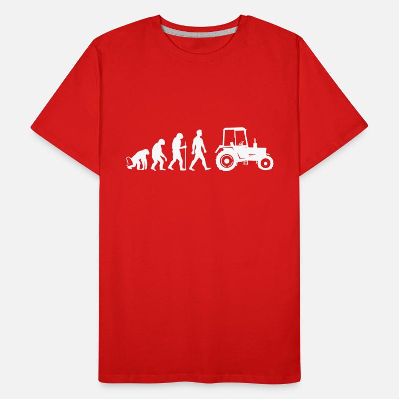 Tractor Evolution Men's Premium Organic T-Shirt