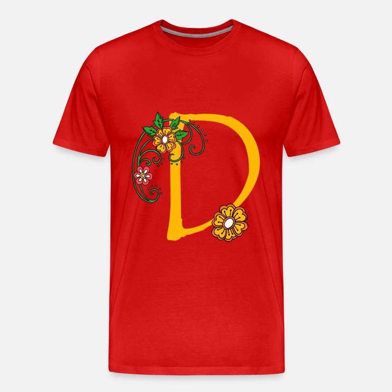 Fleur 30 D - T-shirt bio Premium Homme - rouge