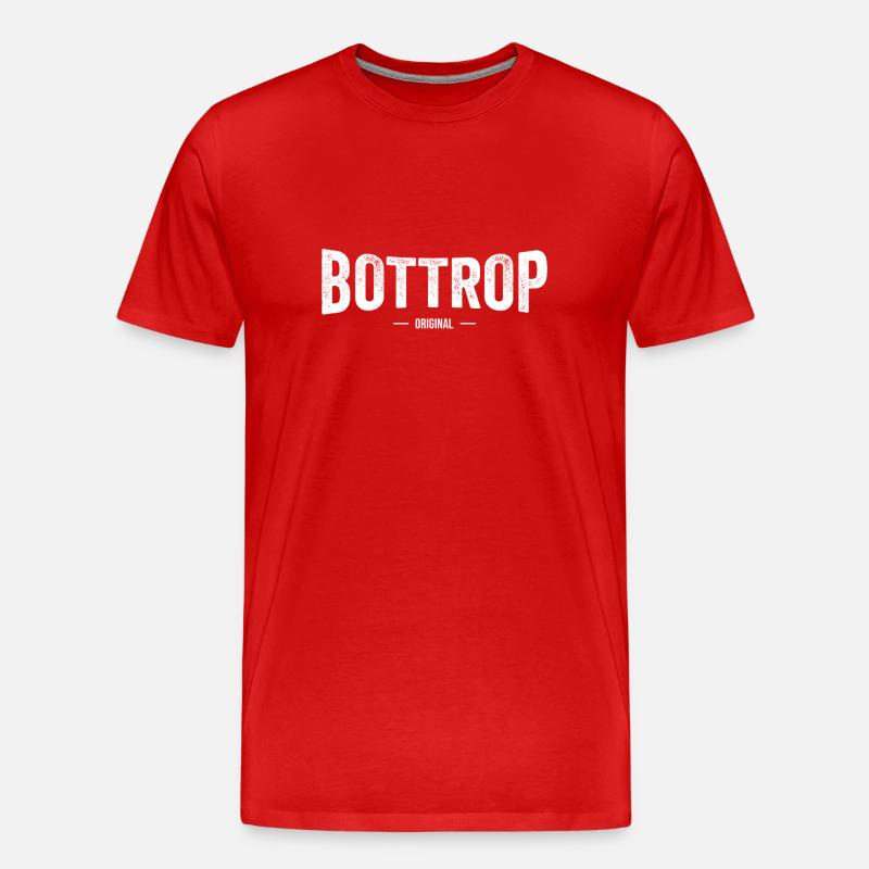 Bottrop Original - Männer Premium Bio T-Shirt - Rot