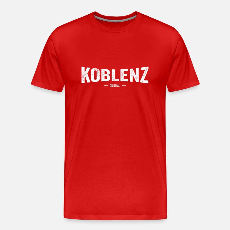 Koblenz Original - Männer Premium Bio T-Shirt - Rot
