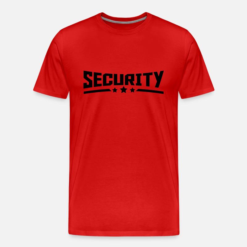 security_design_star_r1 - Männer Premium Bio T-Shirt - Rot