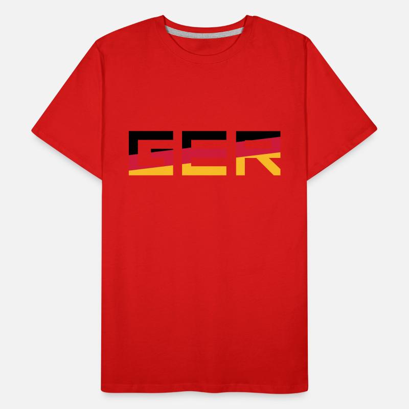 GER Team Germany Germany Colors Black Red Go Men's Premium Organic T-Shirt