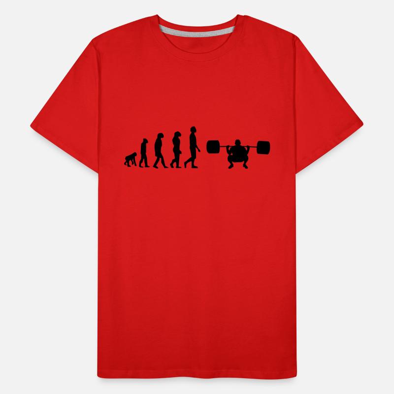 Haltérophilie évolution T-shirt bio Premium Homme