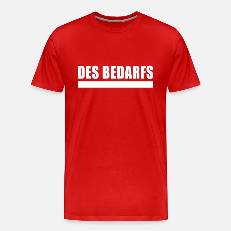 des bedarfs WHITE - Männer Premium Bio T-Shirt - Rot