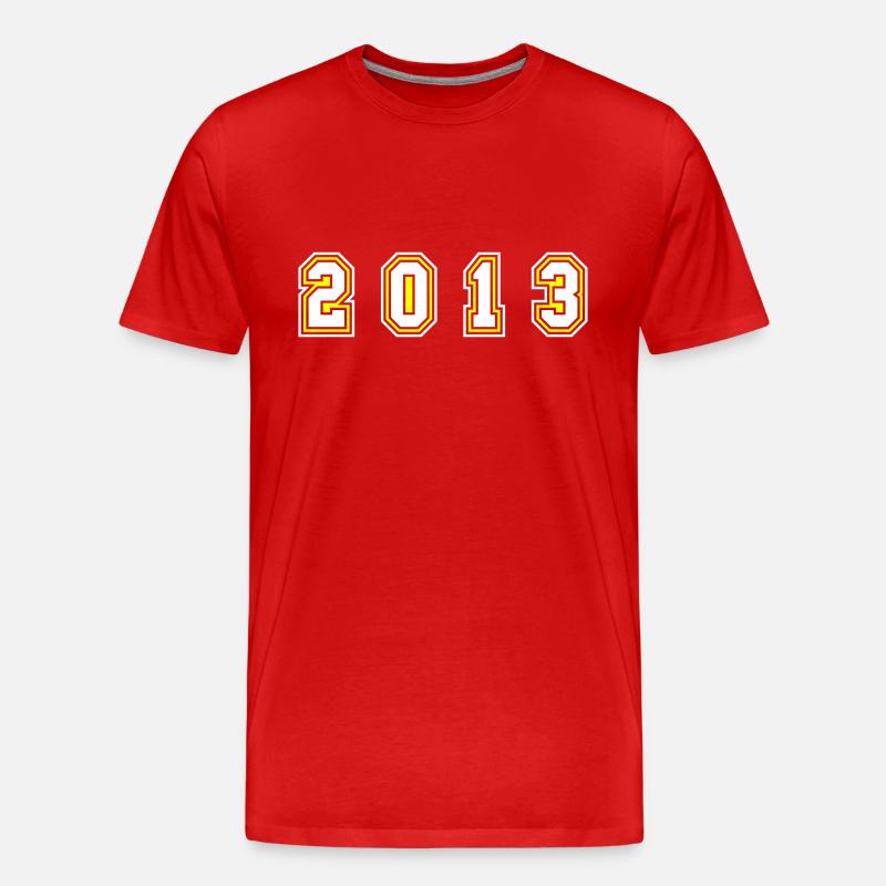 Numéro de l’année 2013 - T-shirt bio Premium Homme - rouge