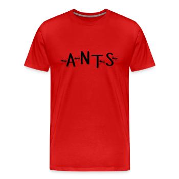 fourmi fourmi fourmis amis fourmis cool fourmis disant - T-shirt bio Premium Homme - rouge - Devant - Damien (186cm)