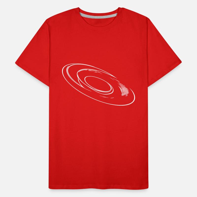 Geometric three-dimensional circular disk Men's Premium Organic T-Shirt