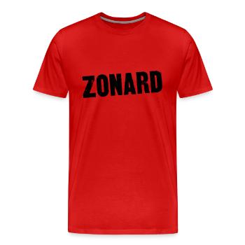 zonard - T-shirt bio Premium Homme - rouge - Devant - Damien (186cm)