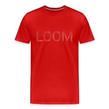 Métier à tisser - T-shirt bio Premium Homme - rouge - Devant - Damien (186cm)