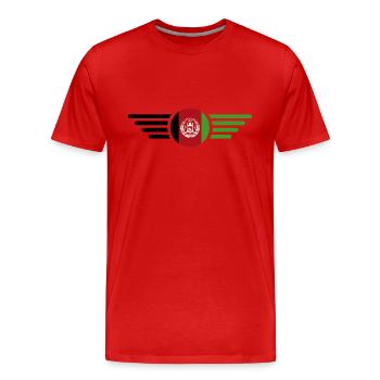 Ich liebe Afghanistan, Eleganz Stil Design T-Shirt - Männer Premium Bio T-Shirt - Rot - Vorne - Damien (186cm)